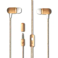 ENERGY SISTEM - Audífonos de Madera ECO Cherry Wood Jack 3.5mm - Blanco