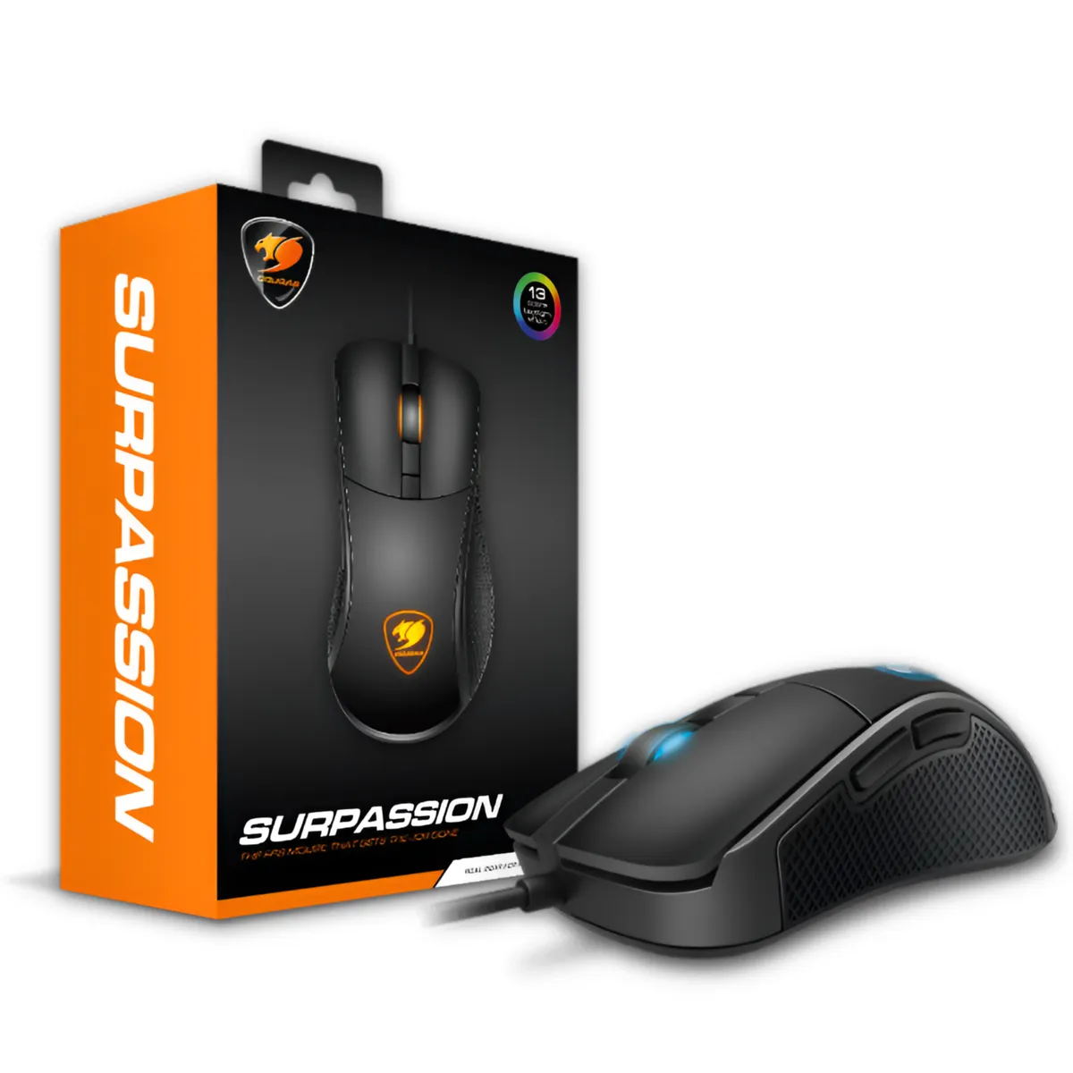 COUGAR - Mouse Gamer Cougar Surpassion + LCD Regulador DPI y HZ