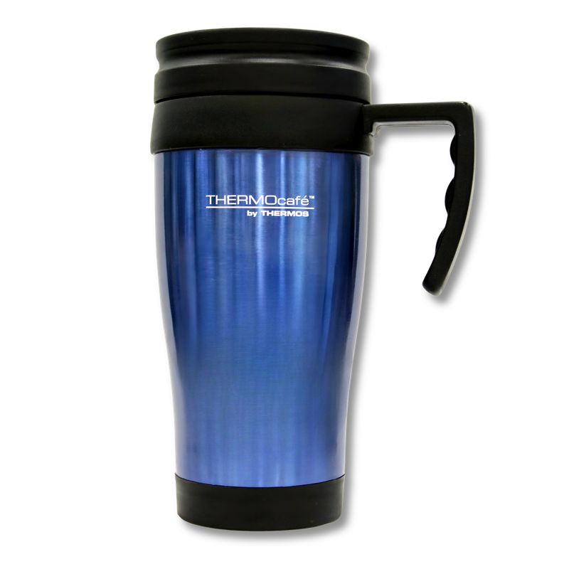 THERMOS - Vaso Térmico de Acero Inoxidable MUG 420 ML Thermos - Azul - Negro