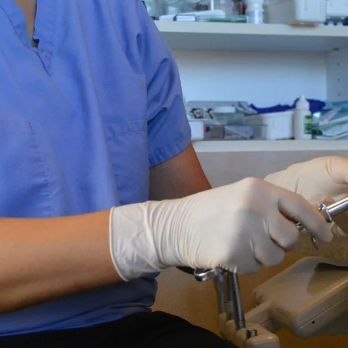 INNOVATE K - Guantes Latex Médico Blanco X100 Talla L