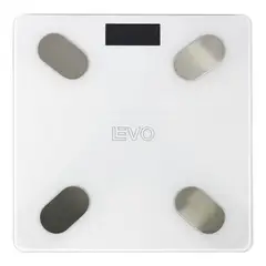 LEVO - Pesa Digital Balanza Baño Bluetooth Blanca Inteligente