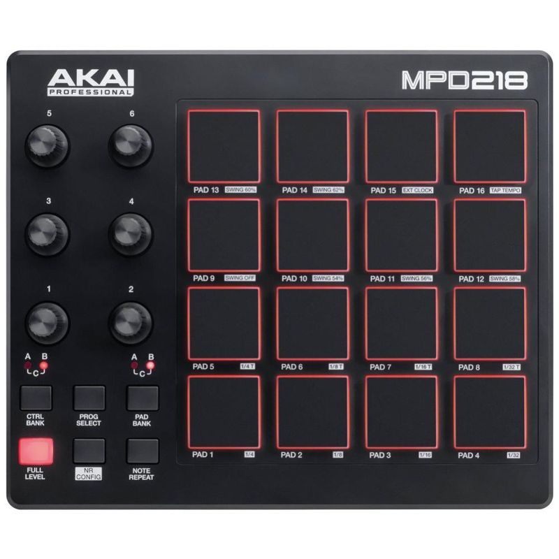 AKAI PROFESSIONAL - Controlador Midi AKAI Professional MPD 218