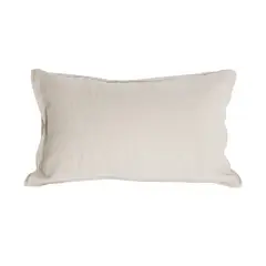 NATURALINO - Funda de Almohada Lino - Standard 50x70 cms - Beige Claro -