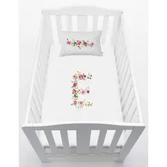 TUYO PRINT - Cubreplumón Pack and Play Letras Vintage E -