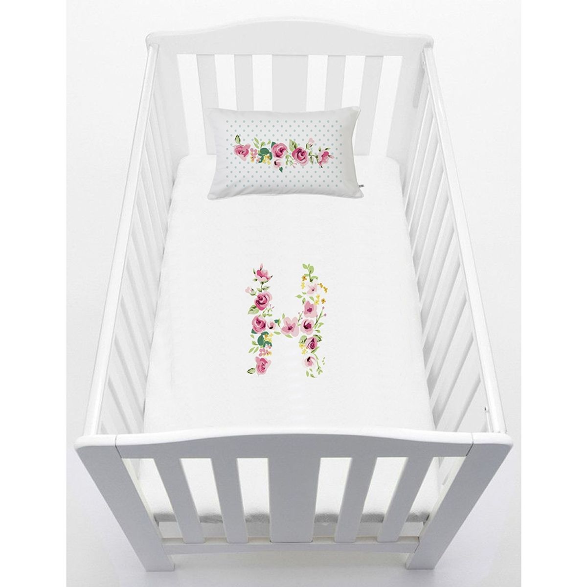 TUYO PRINT - Cubreplumón Pack and Play Letras Vintage H - Tuyo Print