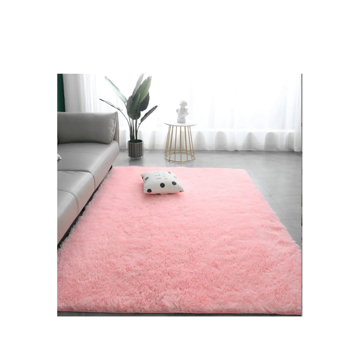 GENERICO - Alfombra Peluda250×200cm Super Suave Liviano Varios Colores D12.