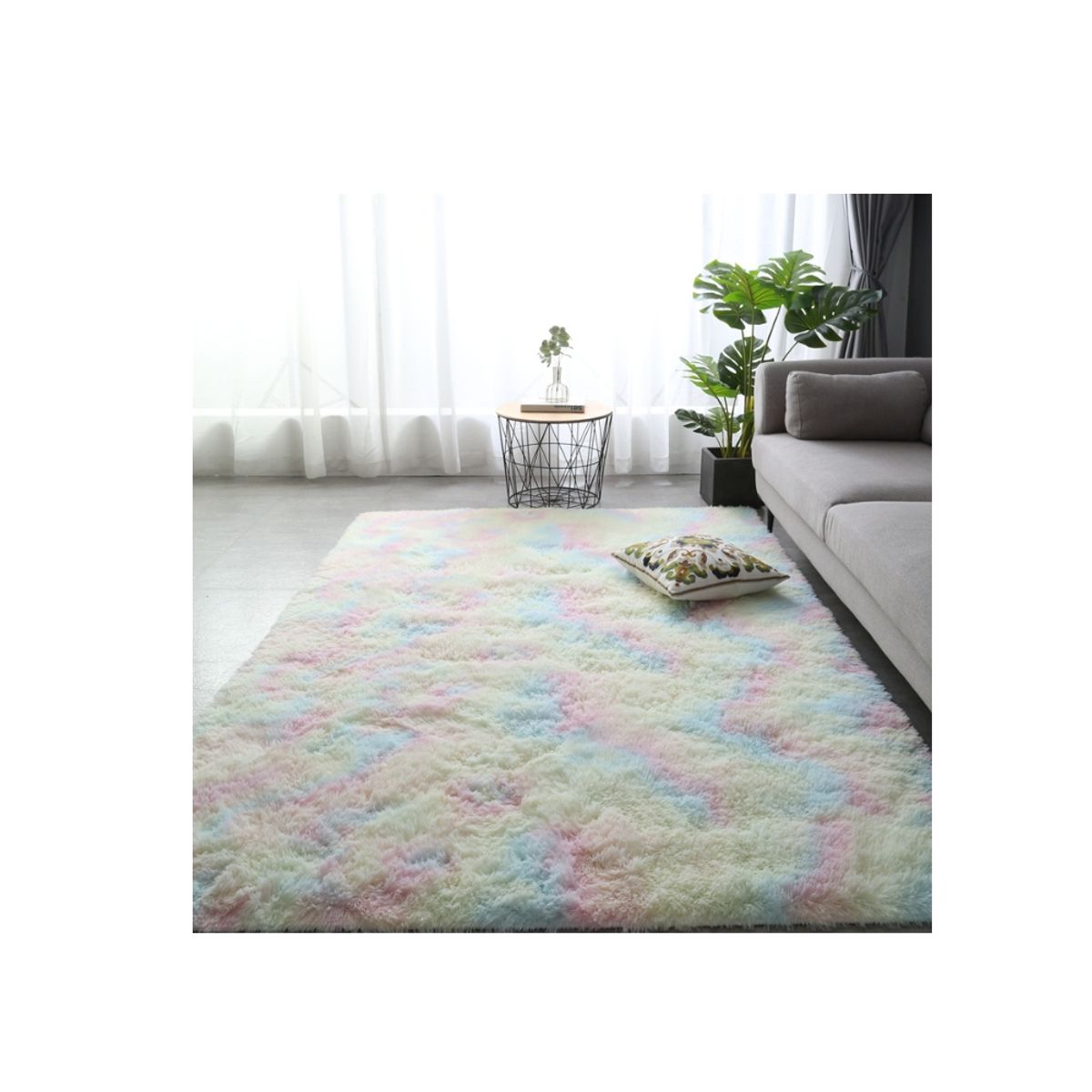 GENERICO - Alfombra Peluda180×200cm Super Suave Liviano Varios Colores