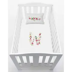 TUYO PRINT - Cubreplumón Cuna Letras Vintage W -
