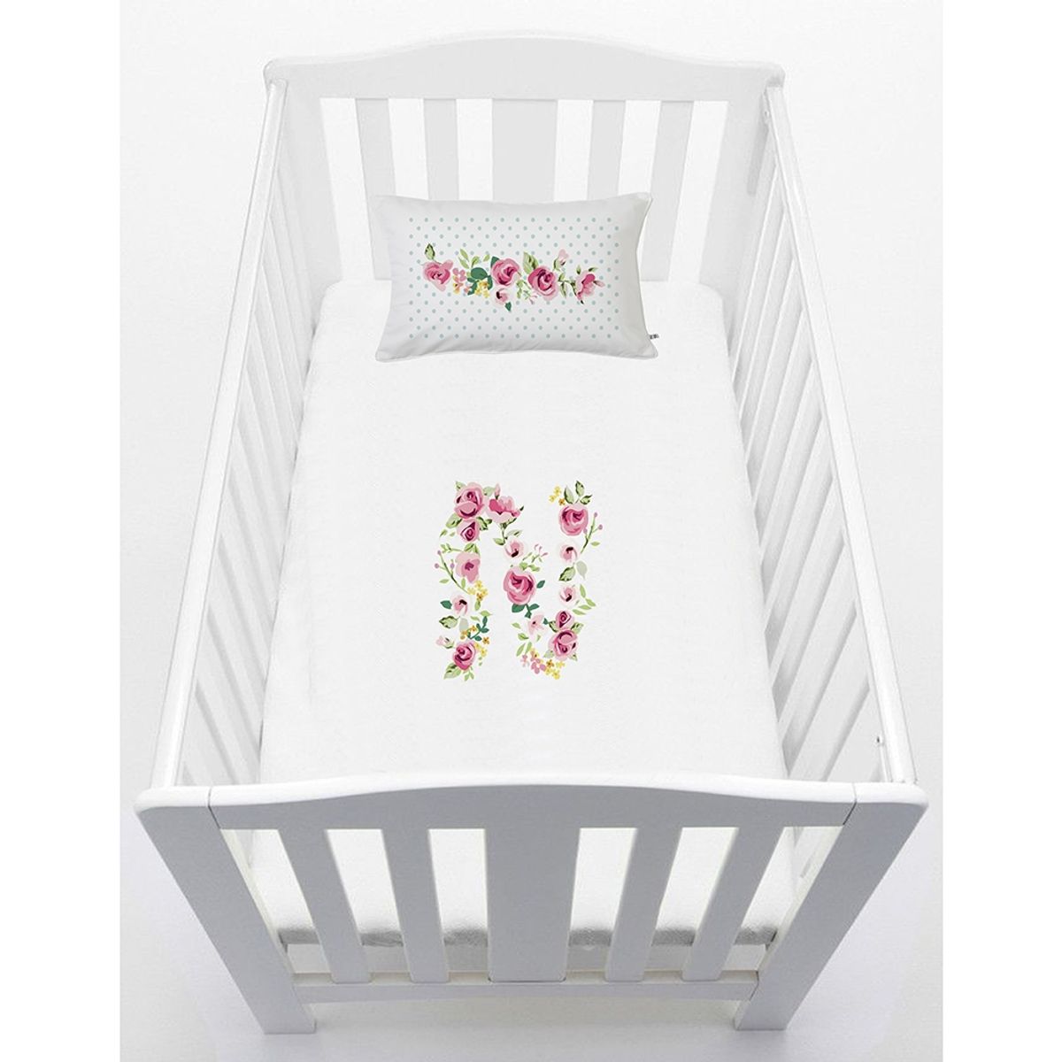 TUYO PRINT - Cubreplumón Cuna Letras Vintage N - Tuyo Print