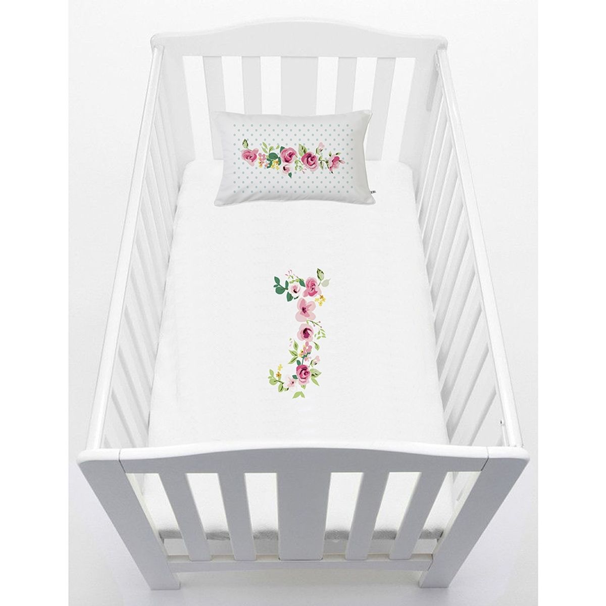 TUYO PRINT - Cubreplumón Cuna Letras Vintage J - Tuyo Print