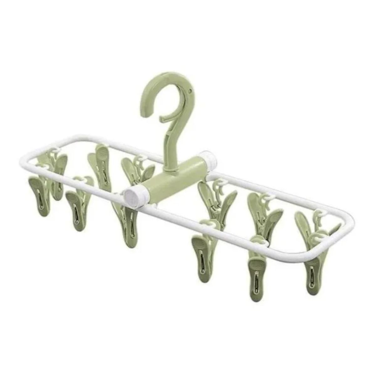 GENERICO - Colgador Tendedero Ropa Con Pinzas Plastica 36 cm 12 ganchos