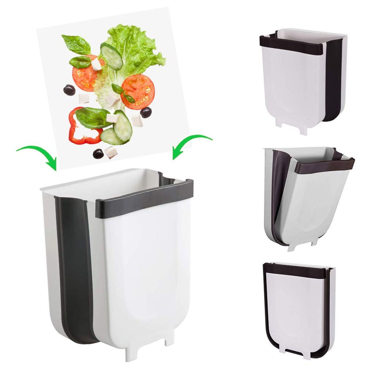 OEM - Basurero De Basura Plegable Para Cocina - BLANCO