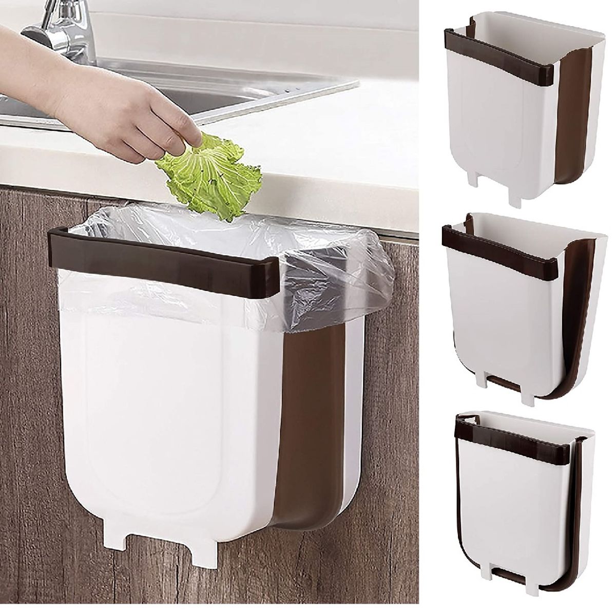 OEM - Basurero De Basura Plegable Para Cocina - BLANCO