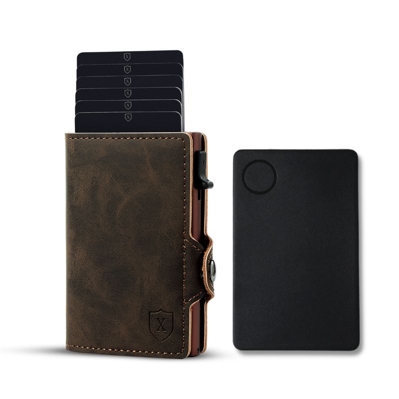 XCLUSIVE - Pack Billetera Tarjetero con Localizador