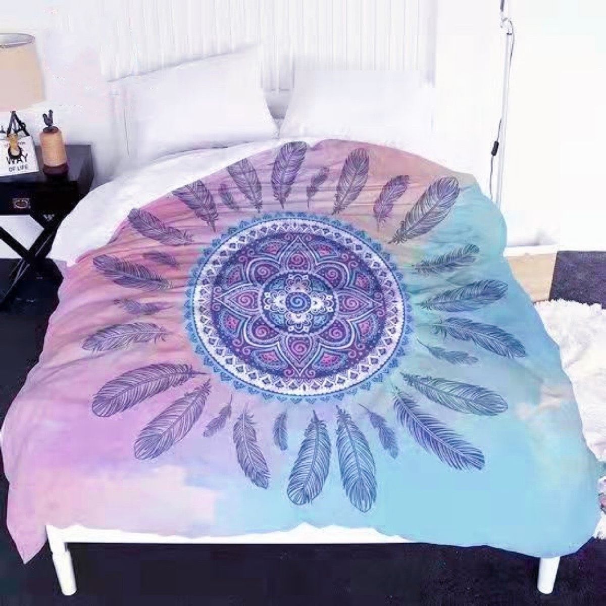 BJ HOGAR - Cobertor Plush Con Chiporro 2 Plazas 69 Rosa con Celeste