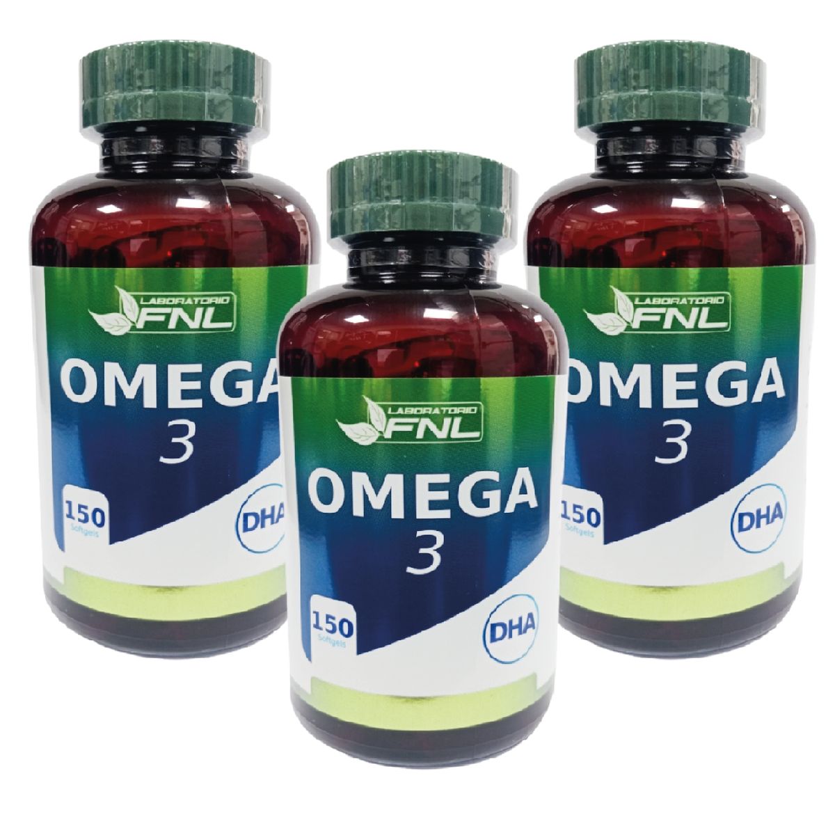 FNL - Super Omega 3 Fnl 3 Frascos 450 SoftGels