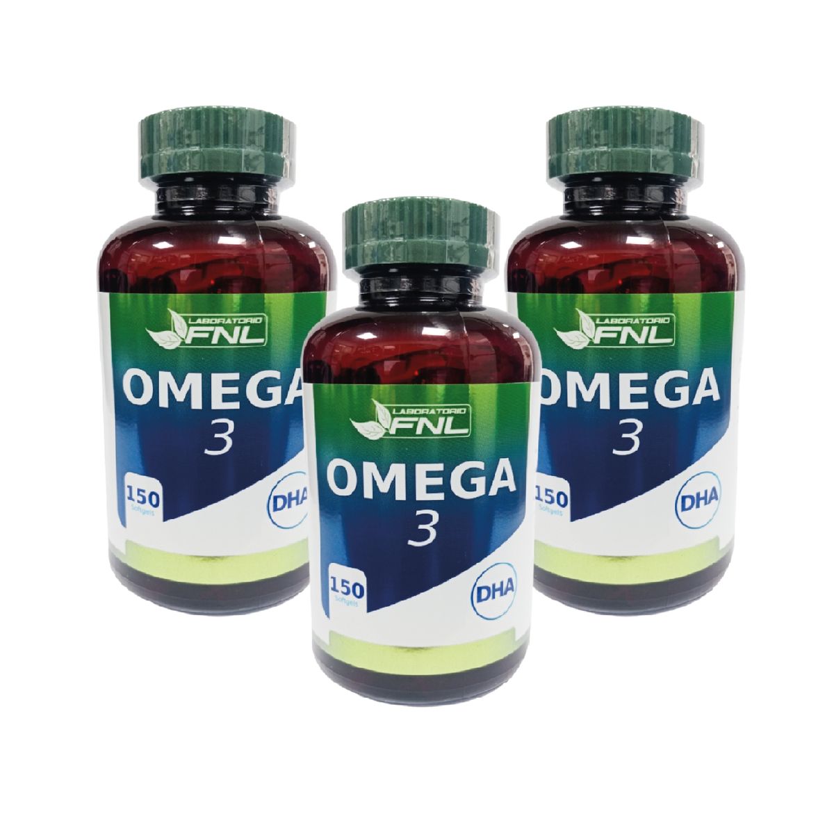 FNL - Super Omega 3 Fnl 3 Frascos 450 SoftGels
