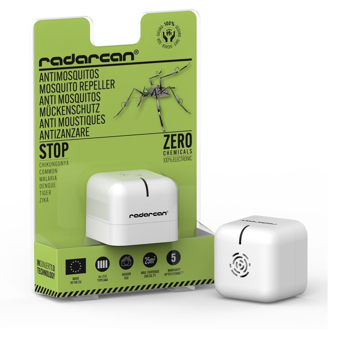 RADARCAN - Repelente Anti Zancudos Portátil R-107