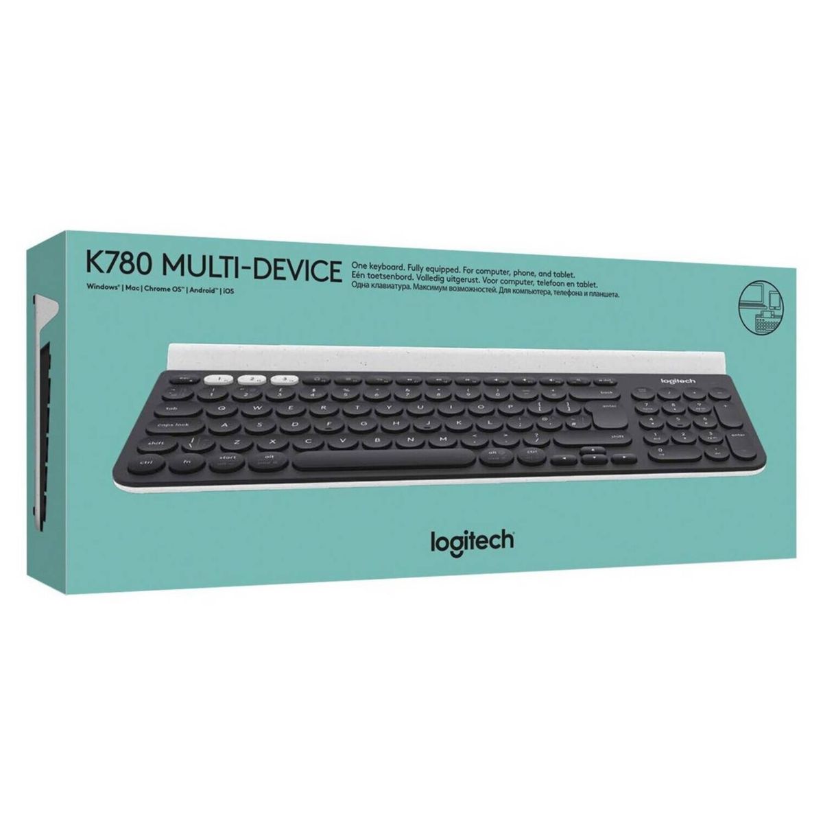 LOGITECH - Teclado BT K780 Multi-Device NEGRO 920-008026 LOGITECH