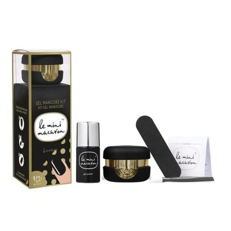 LE MINI MACARON - Kit Manicure Esmaltado Gel  (Licorice)