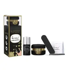 LE MINI MACARON - Kit Manicure Esmaltado Gel (Licorice)