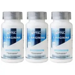 FNL - L- Arginina 3 Frascos 180 Capsulas