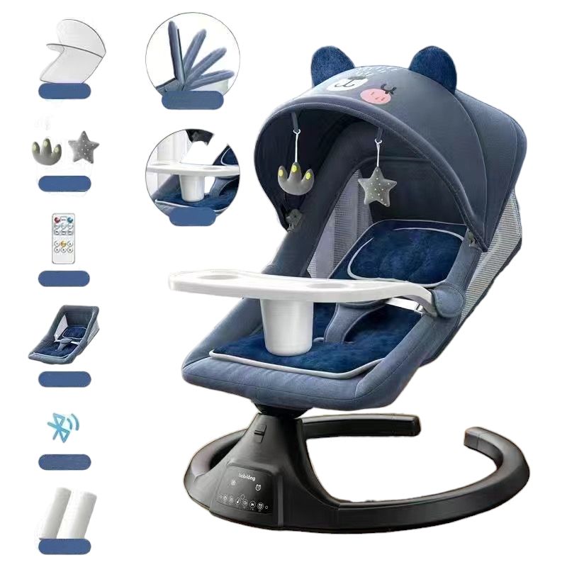 LUBABYCAS - Mecedora Eléctrica Reclinable Bluetooth Lubabycas Osito