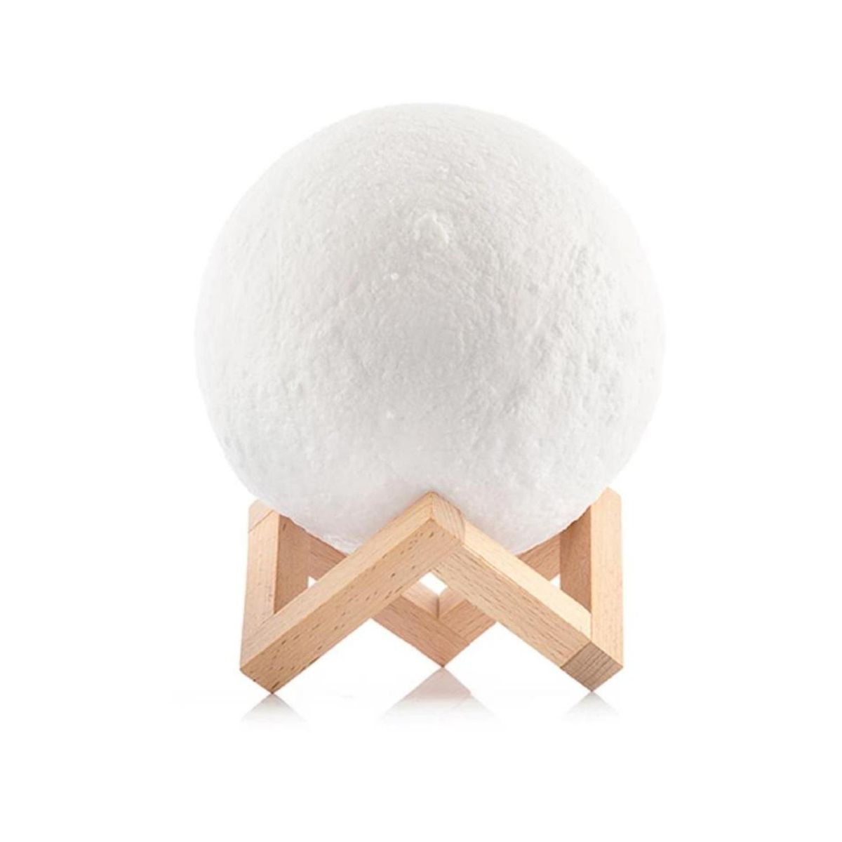 GENERICO - Lampara Luna Llena Led 3D Touch Cambio de Color