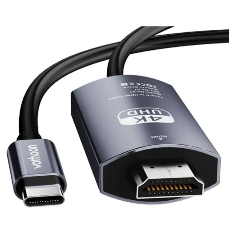 GENERICO - Adaptador cable USB-C a HDMI 4k Hdtv