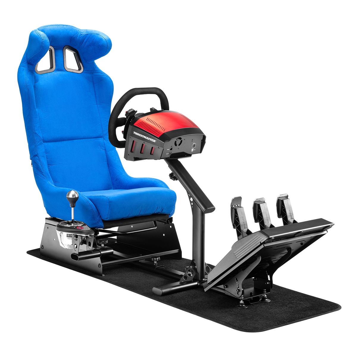 RACINGGAMES - Simulador Cockpit Azul Logitech Thrustmaster Moza PXN