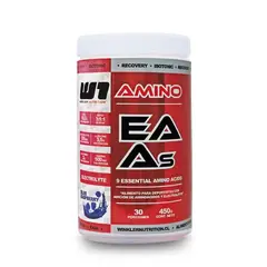 WINKLER NUTRITION - Aminoácidos Esenciales EAAs BCAAs Electrolitos Blue Raspberry 450g