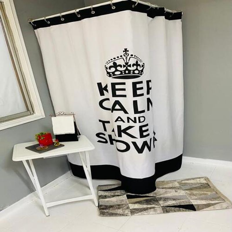 GIOS - Cortina De Baño Keep Calm