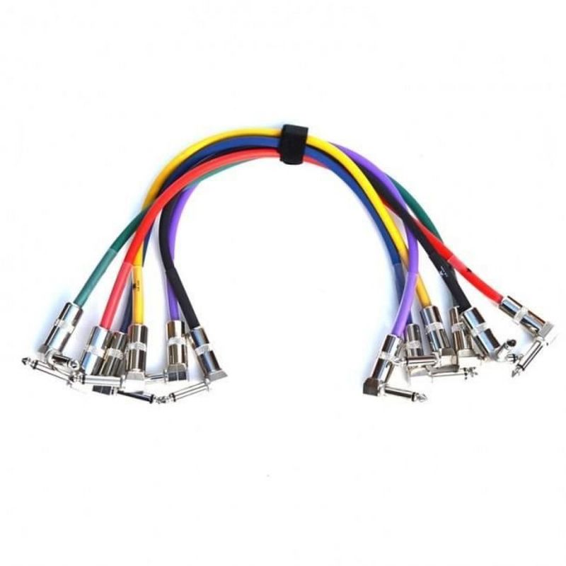 JOYO - Pack 6 Unidades Cable 40 Cm De Guitarra / Bajo Cm-05