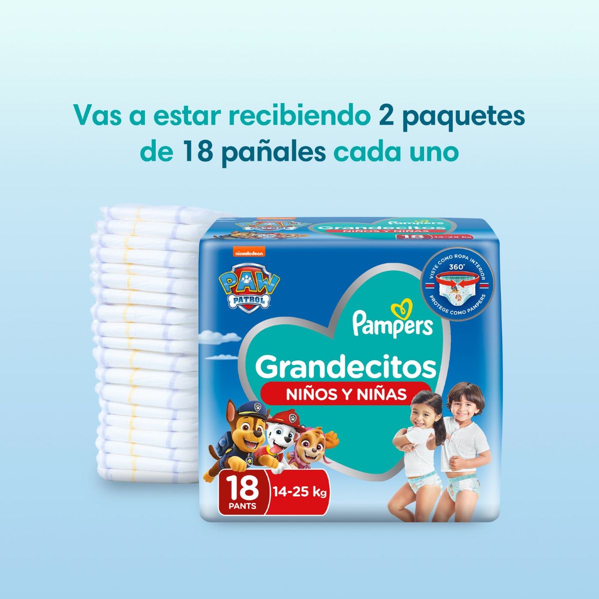PAMPERS - Pañales Pampers Grandecitos Talla XXG 36 Unidades