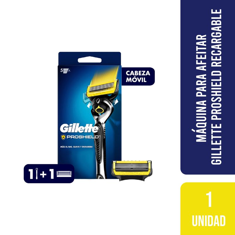 GILLETTE - Máquina para Afeitar Gillette Proshield Recargable 1un