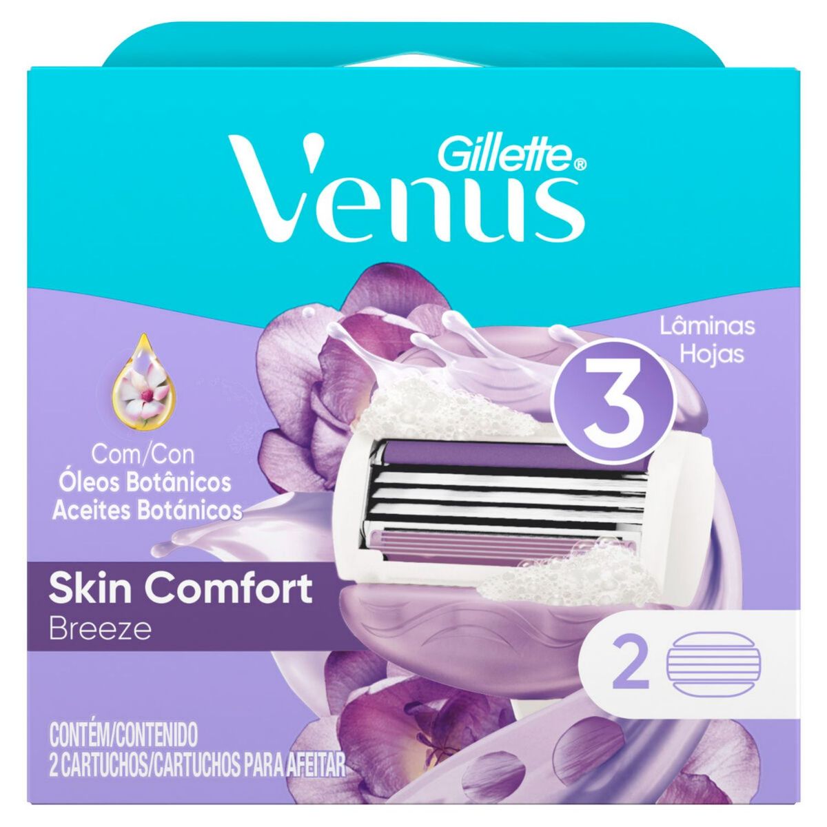 GILLETTE - Repuestos para Depilar Venus Breeze 2 Un Gillette