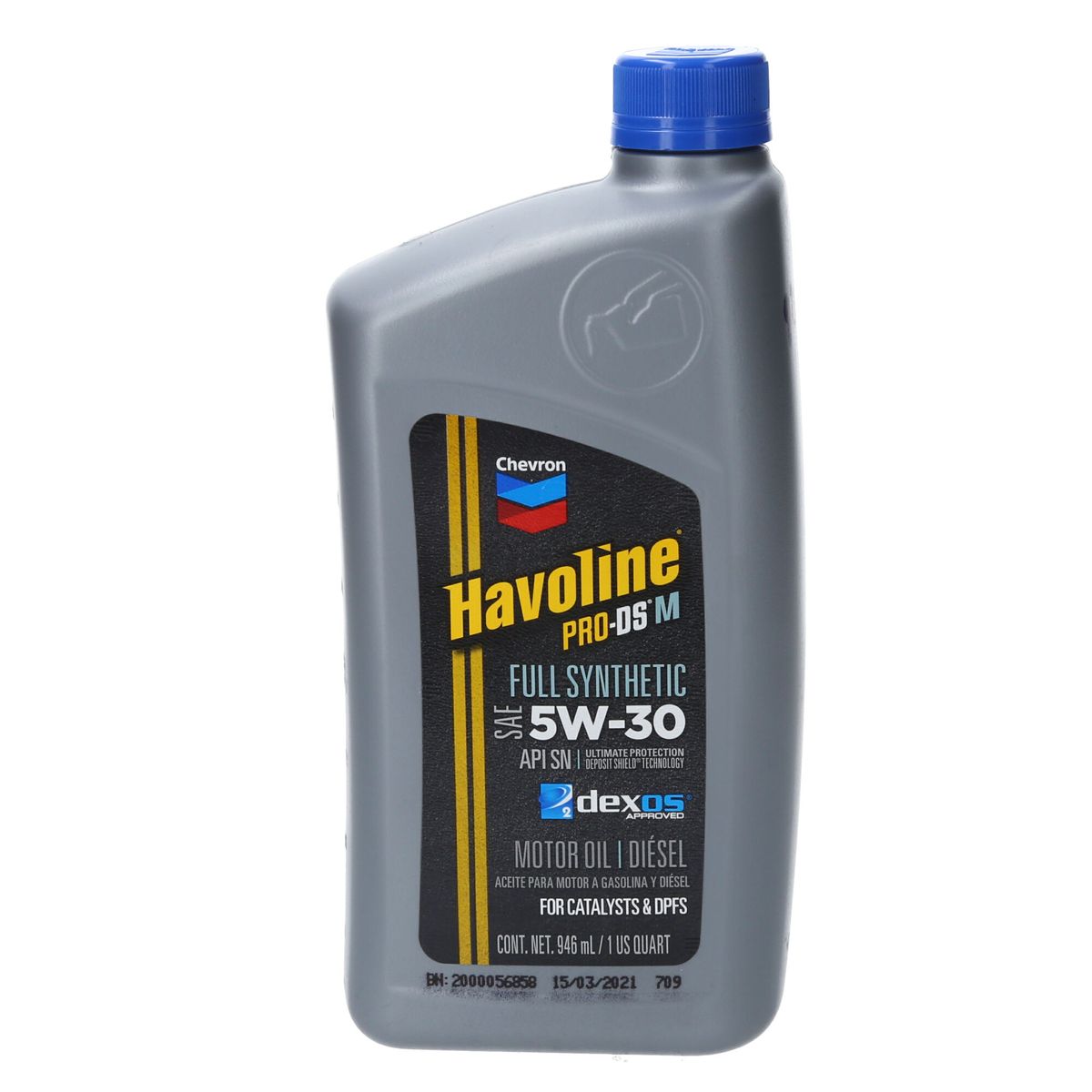 GENERICO - Aceite 5w30 Dpf Havoline  1lt Sintetico Diesel O Bencina