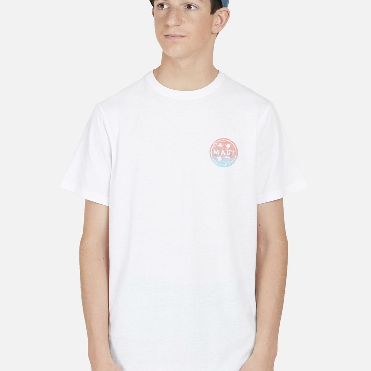 MAUI AND SONS - Polera DESTROYED COOKIE Juvenil Blanco Maui and Sons