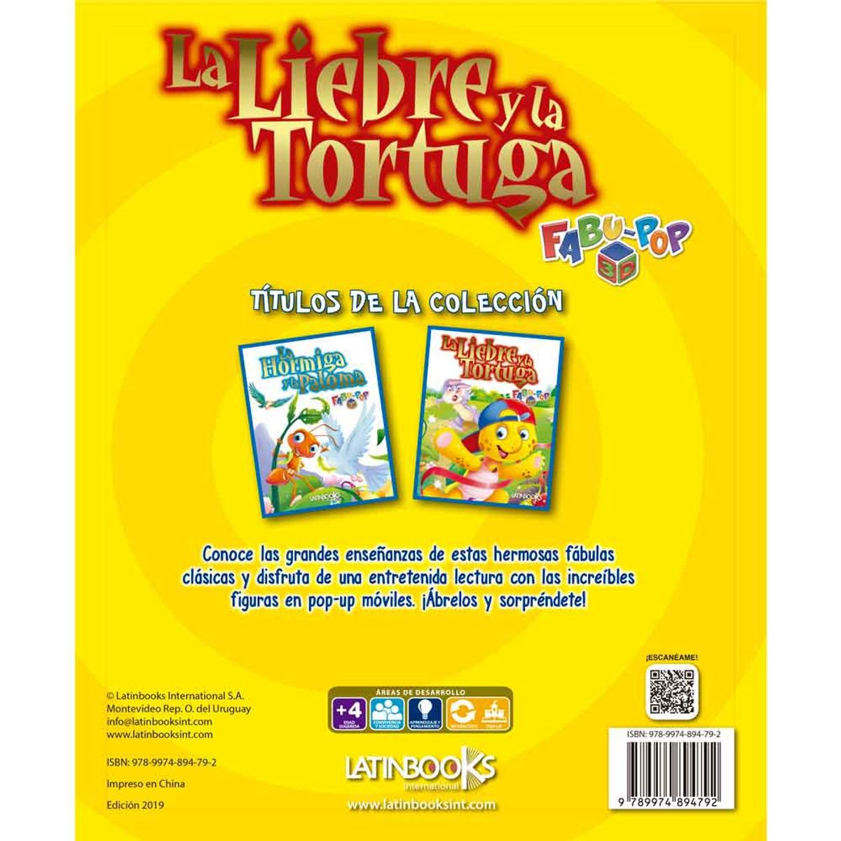 LATINBOOKS - Fabu-Pop 3D La Liebre Y La Tortuga