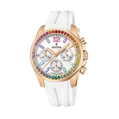 FESTINA - Reloj F20611/2 Blanco Mujer Boyfriend Collection