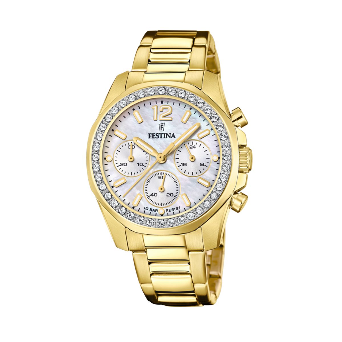 FESTINA - Reloj F20609/1 Festina Blanco Nácar Mujer Boyfriend Collection