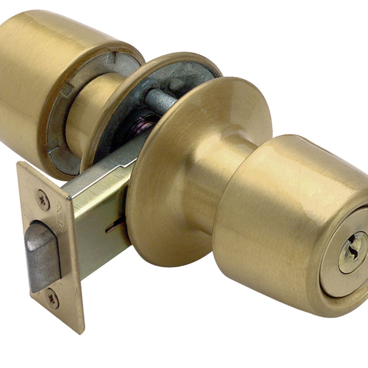 POLI - Cerradura Tubular Pomo Urbano Oficina/Dormitorio Bronce