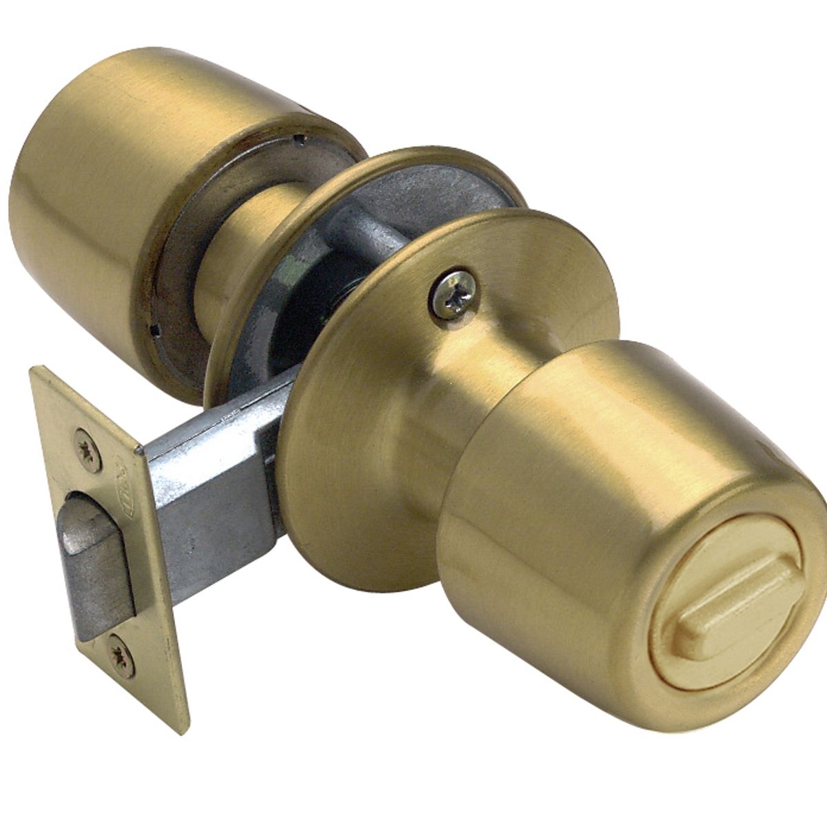 POLI - Cerradura Tubular Pomo Urbano Oficina/Dormitorio Bronce