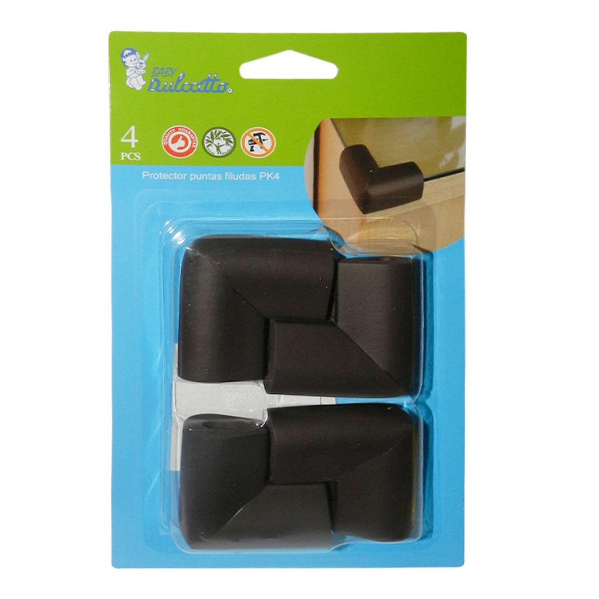 DULCCITTO - Protector de Esquinas Muebles Goma Eva 4 Pack