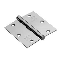 POLI - Pack 3 Bisagras de Acero 3'x3' Níquel Satín