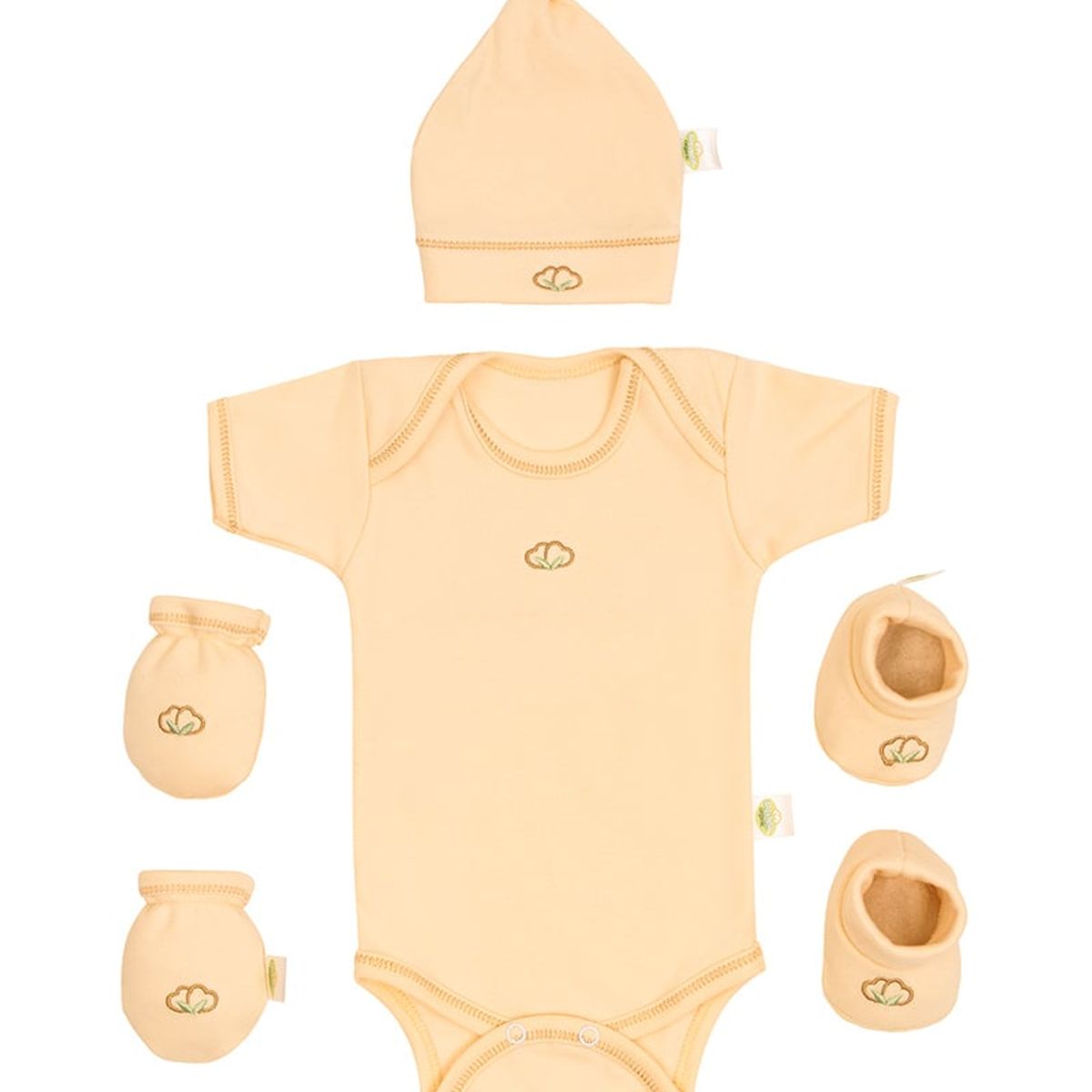 BABY MINK - Ajuar 4 piezas para recién nacido orgánico