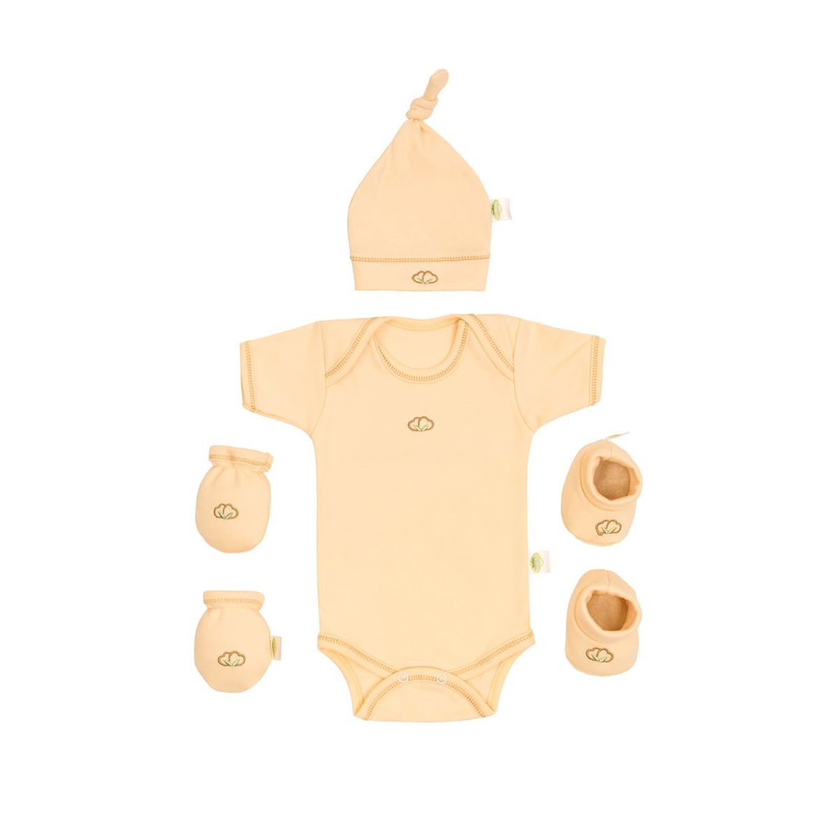 BABY MINK - Ajuar 4 piezas para recién nacido orgánico
