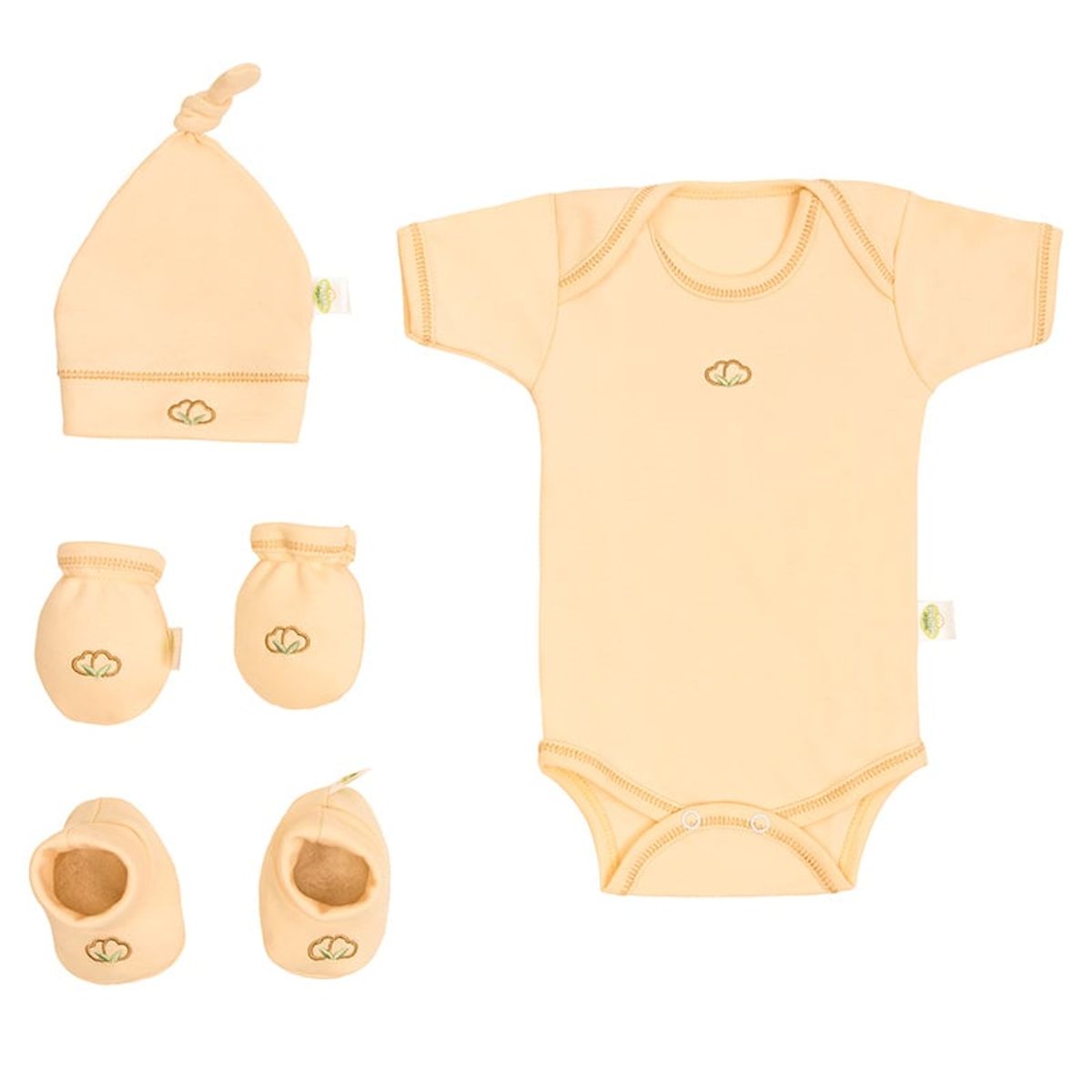 BABY MINK - Ajuar 4 piezas para recién nacido orgánico
