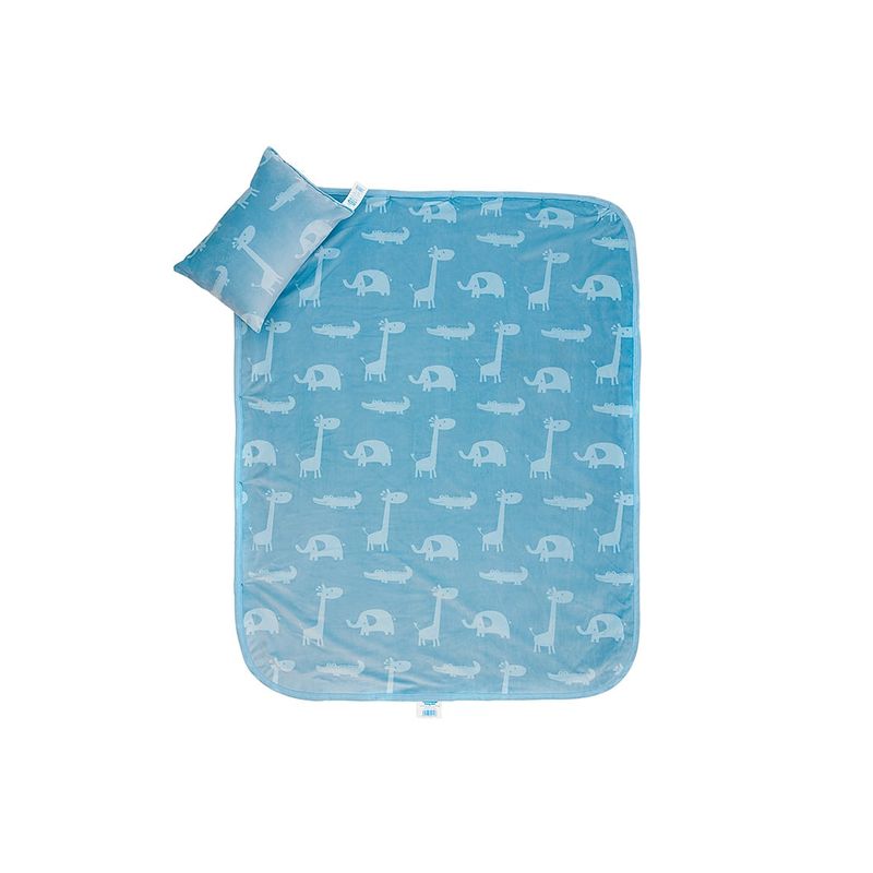 BABY MINK - Set de frazada más almohada Sherpa