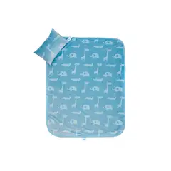 BABY MINK - Set de frazada más almohada Sherpa